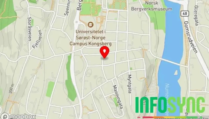 kart over 8-BITS AS IT-konsulent i Kongsberg