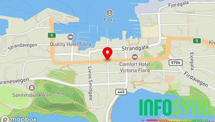 kart over aarelaget  i Florø