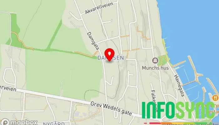 kart over Aasgaardstrand Bygg AS Entreprenør i Åsgårdstrand