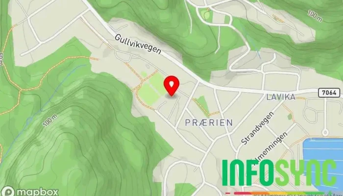 kart over AirBnB Utleie i Namsos Hotell i Namsos