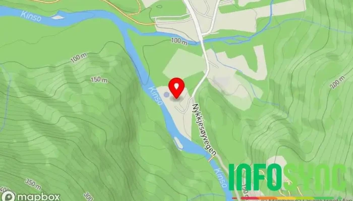 kart over Airlift Kinsarvik Heliport, Helikopterturselskap i Kinsarvik