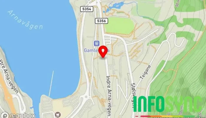 kart over Aktiv Arna & Åsane AS Eiendomsmegler i Indre Arna
