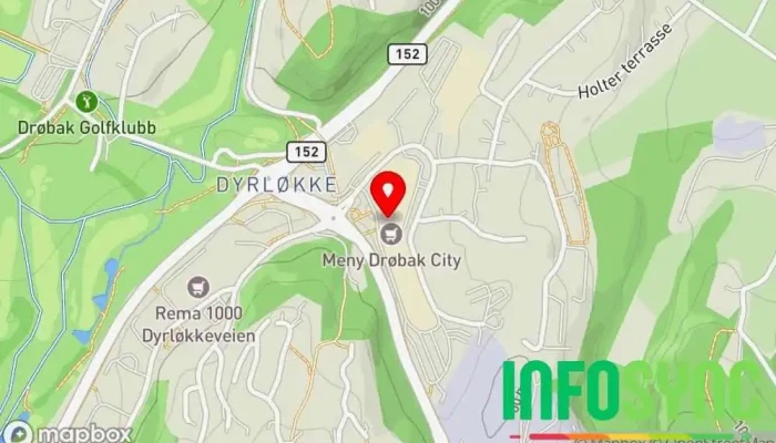 kart over AMFI Drøbak City Kjøpesenter i Drøbak