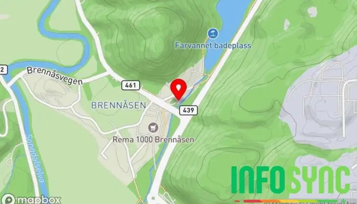 kart over Anleggsdata AS Ingeniør i Brennåsen