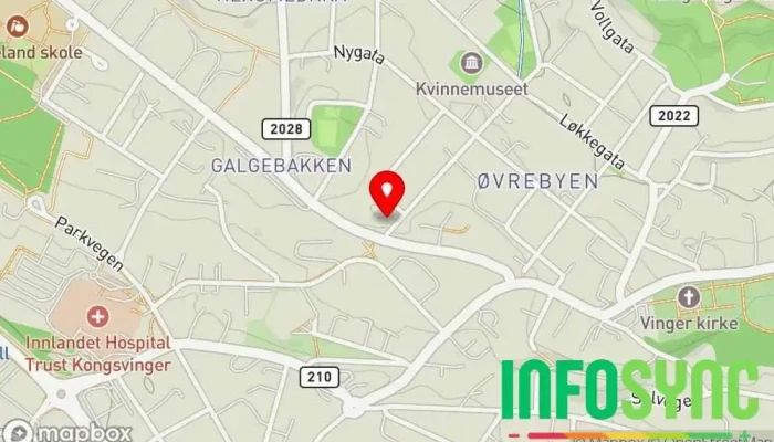 kart over Arne Skyrud Takstforretning A.S  i Kongsvinger