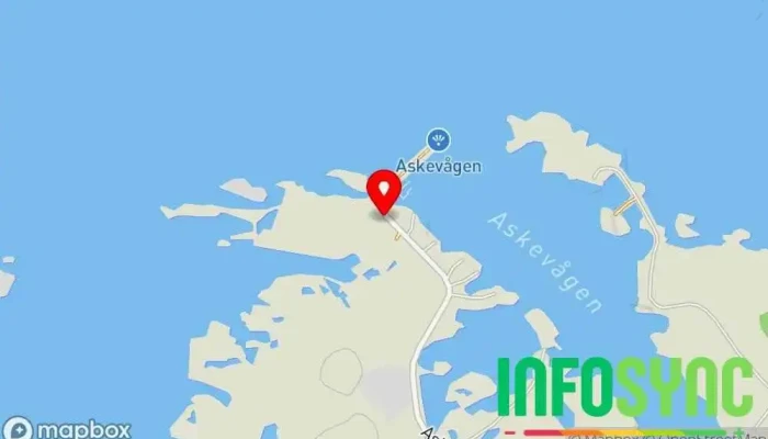kart over Askevågen Uitkijk Observasjonsdekk i Hustad