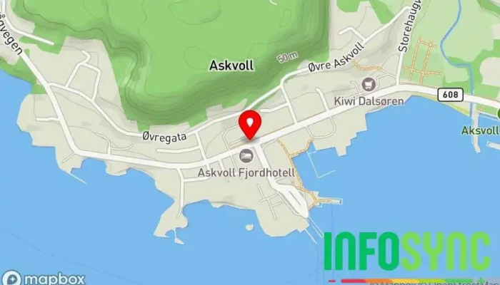 kart over Askvoll  i Askvoll