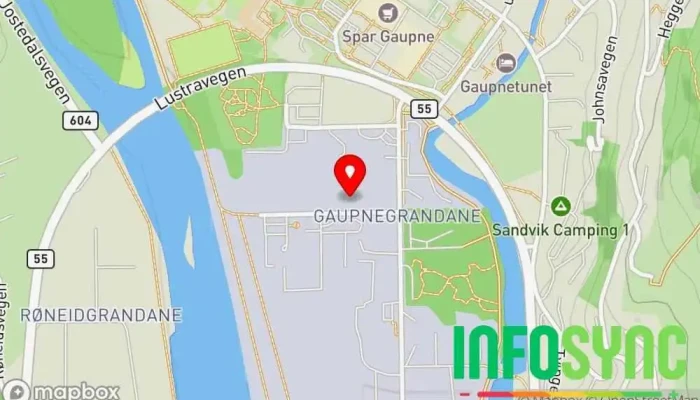 kart over ATS Kommunalt arbeidskontor i Gaupne