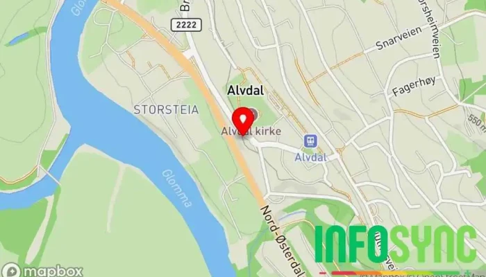 kart over Aukrustmonumentet Skulptur i Alvdal