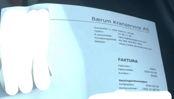 Baerum Kranservice As Bilberging Asker Baerum And Oslo Plassering - Haslum