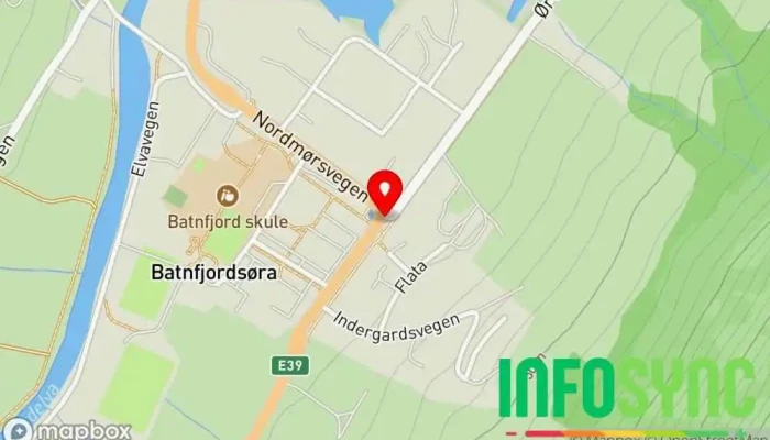 kart over Batnfjordsøra  i Batnfjordsøra