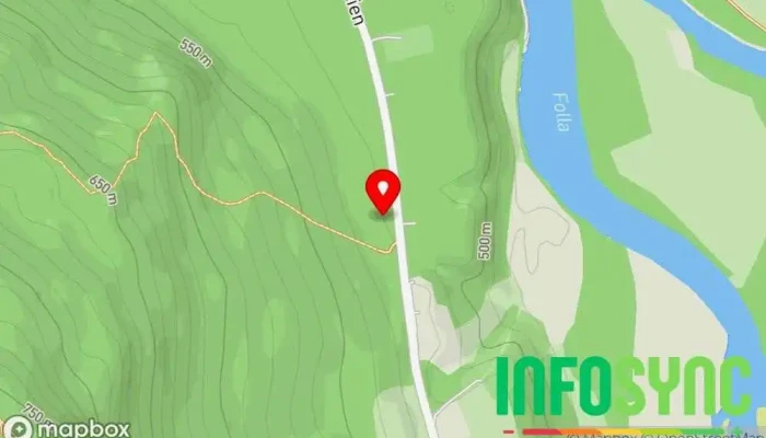 kart over Baugsberget Fjelltopphytter Losji i Alvdal