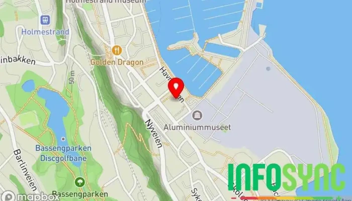 kart over BDO Holmestrand Revisor i Holmestrand
