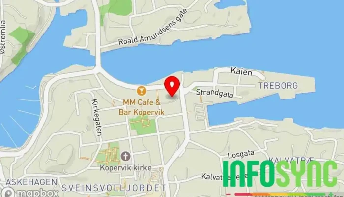 kart over Bedriftsnummer Telefonselskap i Kopervik