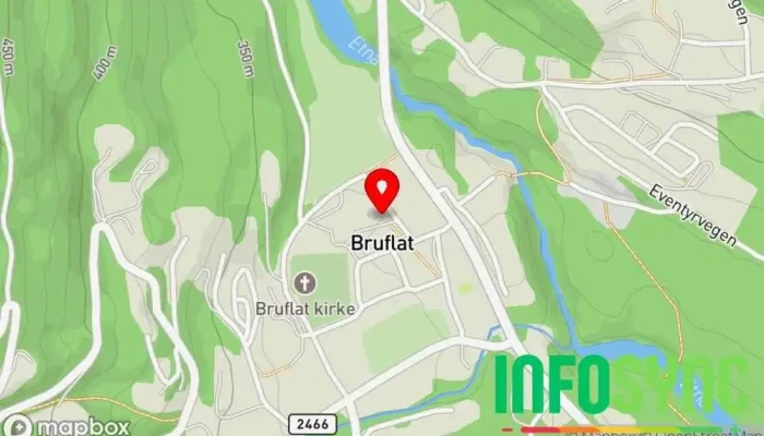 kart over BUA Etnedal Ideell organisasjon i Etnedal