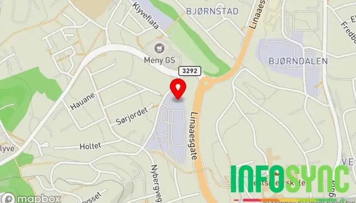 kart over Canon business center Vestfold Telemark AS (CBC) Hovedkontor i Skien