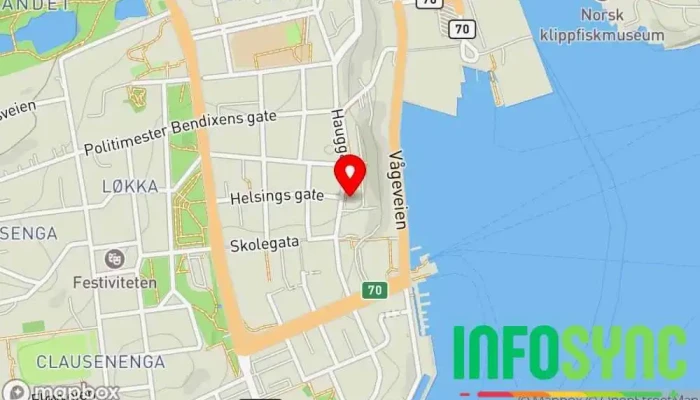 kart over Carl Arnt og Sturla Sky Tannlege i Kristiansund