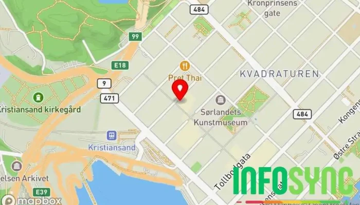 kart over Curotech AS IT-konsulent, Eiendomsvedlikehold, Programvareselskap i Kristiansand