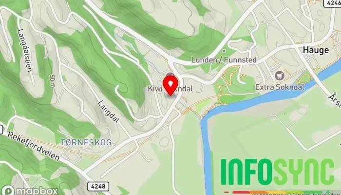 kart over Dalane Byggsøk AS Konsulent i Hauge i Dalane