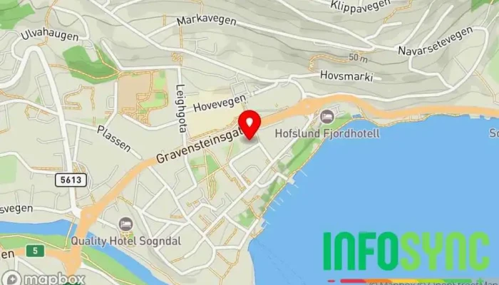 kart over Deloitte Sogndal Revisor, Konsulent i Sogndal