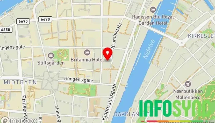 kart over Digs - Mesh Community Kontorfellesskap, Kontorbygg, Kafé, Selskapslokale i Trondheim