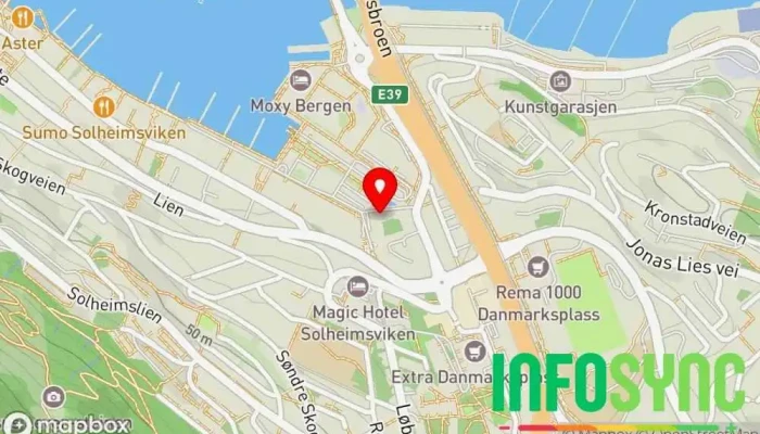 kart over Ditio AS Programvareselskap i Bergen