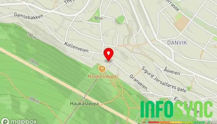 kart over Drammen Slalåmklubb Skiklubb, Idrettsklubb, Skiskole i Drammen