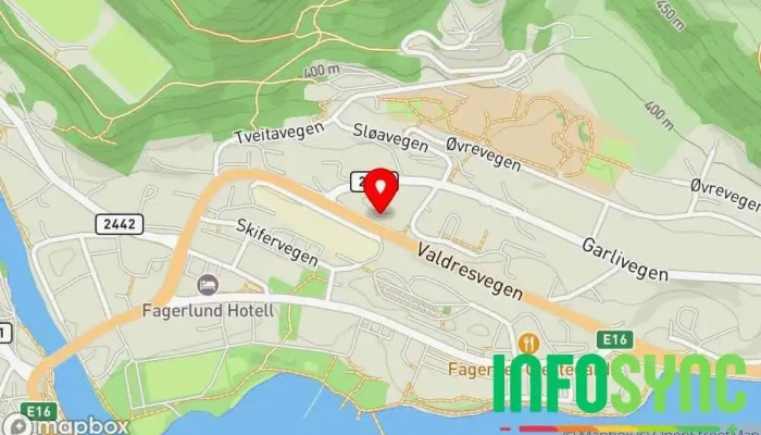 kart over El-Tjenester AS Elektriker, Elektrisk installasjon i Fagernes