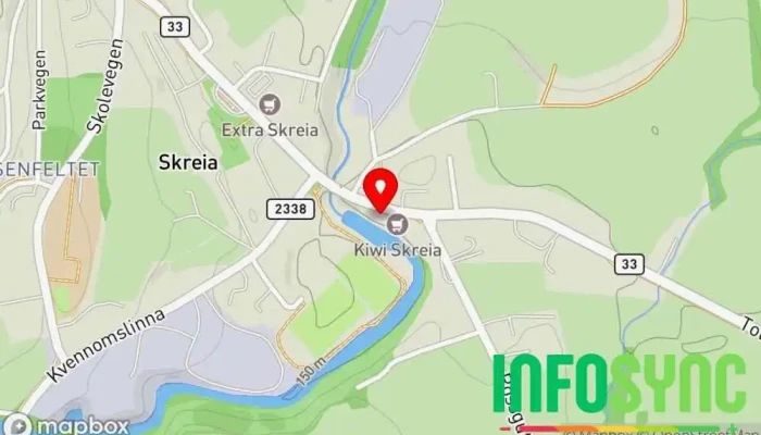 kart over ELON Skreia Elektronikkbutikk i Skreia