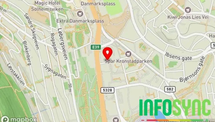 kart over Emisoft AS Miljøkonsulent, Programvareselskap i Bergen