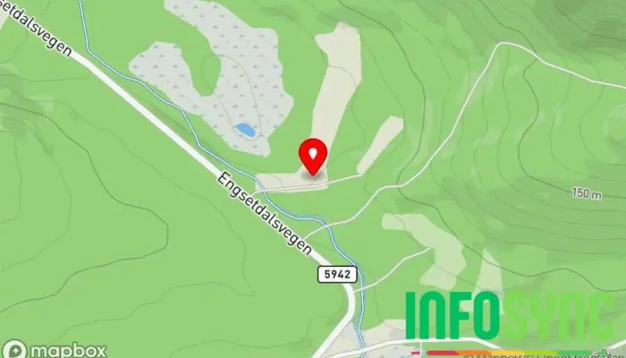 kart over Engesetdal-Skodje Skyttarlag Skytebane i Skodje