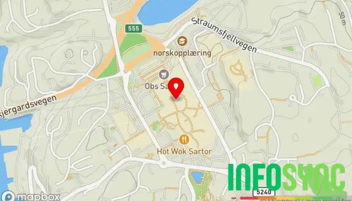 kart over ESG Media AS Markedsføringsbyrå, IT-konsulent, Datareparasjon, Filmproduksjonsselskap, Fotograf, Netthotellselskap, Webdesigner i Straume