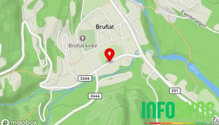 kart over Etnedal Avløserlag  i Etnedal