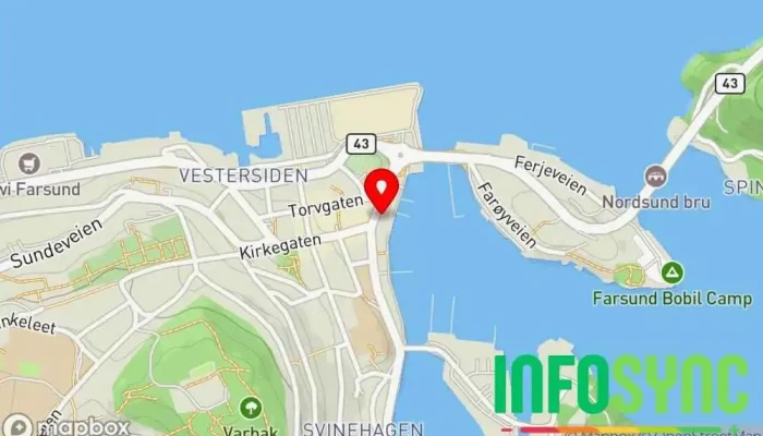 kart over Farsund  i Farsund