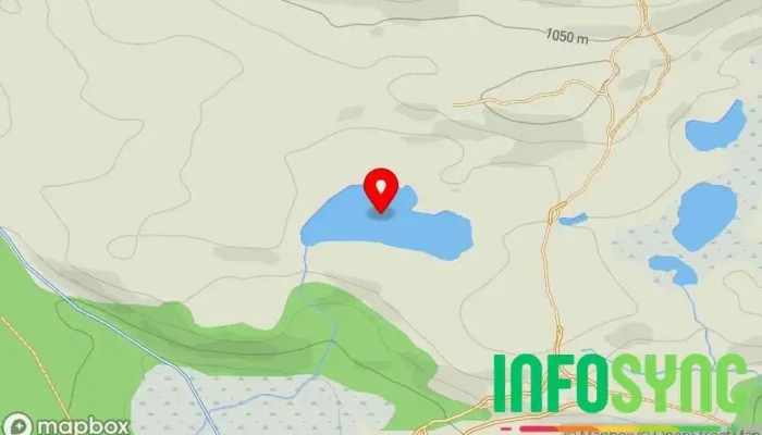 kart over Fjellsætervatnet Innsjø i Etnedal