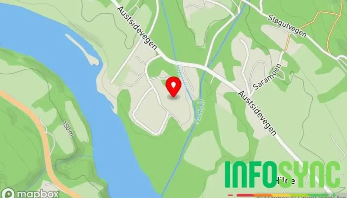 kart over Flå Fjellsprenging AS Entreprenør i Flå