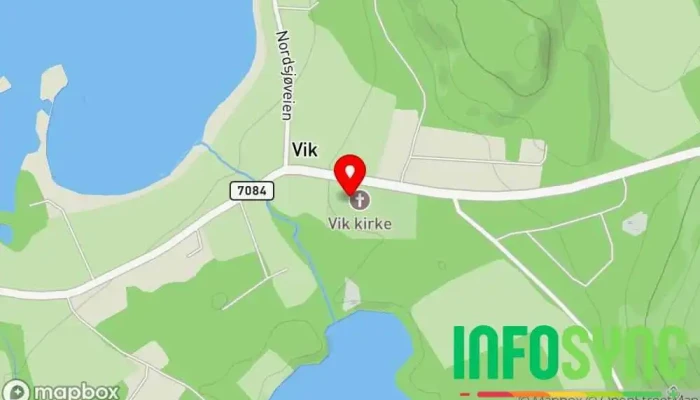 kart over Flatanger  i Flatanger