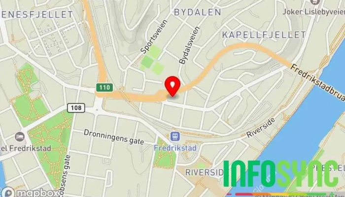 kart over Flodin Datasystemer AS Datamaskinstøtte og -tjenester i Fredrikstad