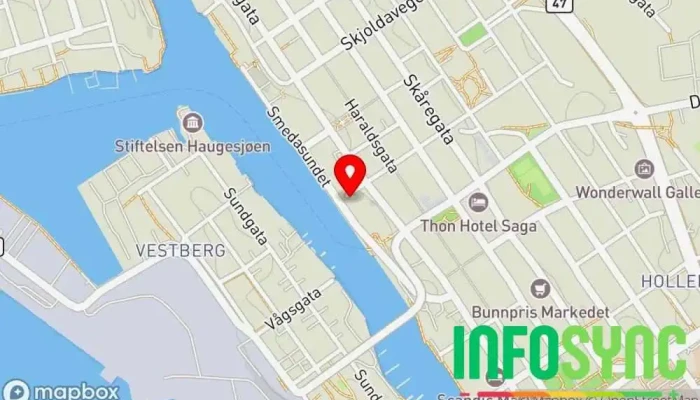 kart over Flowit Bedriftsrådgivning, Digitalt markedsføringsbyrå, Markedsføringsbyrå i Haugesund