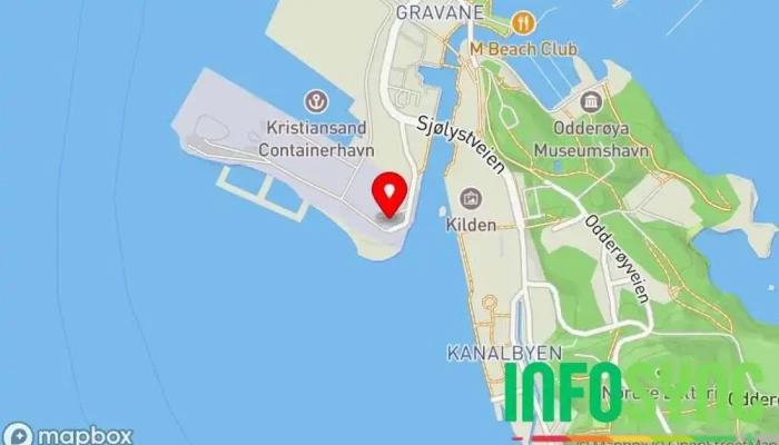 kart over Fly-n-hi Segway Tours Turistattraksjon i Kristiansand