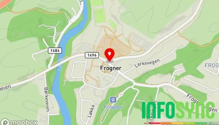 kart over Frogner  i Frogner