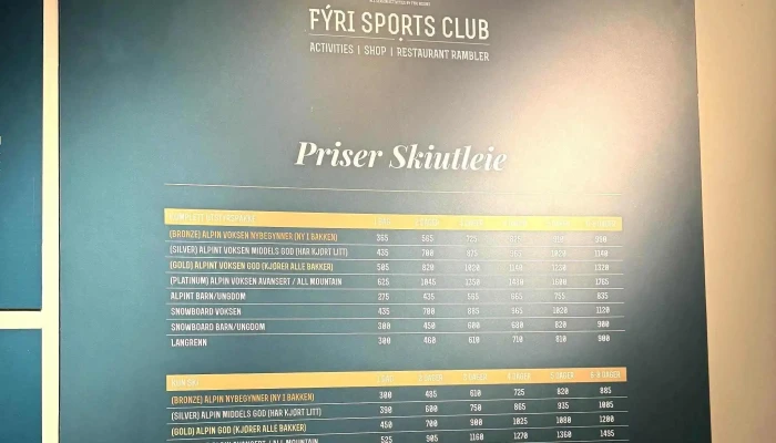 Fyri Sports Club Adresse - Hemsedal