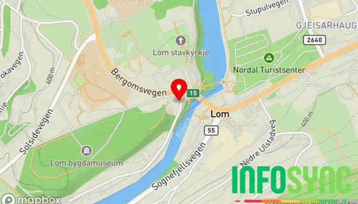 kart over Fyrst og Fremst Guidede turer i Fossbergom