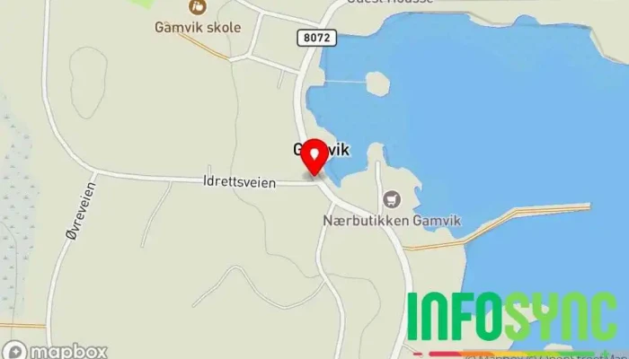 kart over Gamvik  i Gamvik