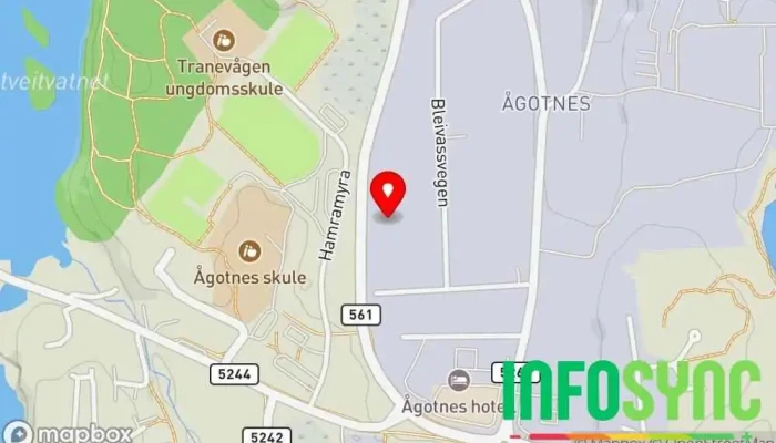 kart over Gantic AS Yrkesskole, Grossist/Engroshandel i Ågotnes