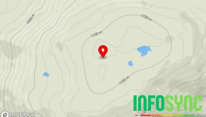 kart over Gisen Fjelltopp i Limingen