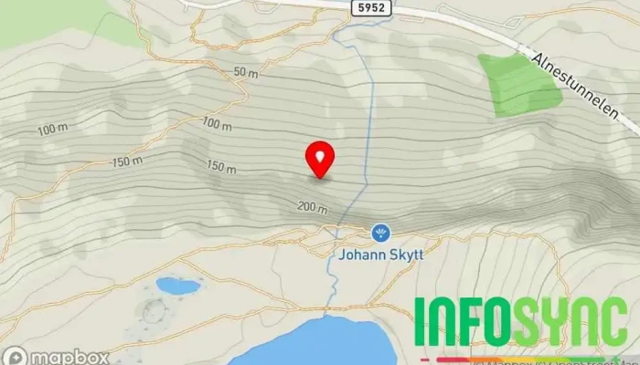 kart over Godøyfjellet Turområde i Godøya