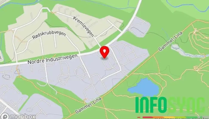 kart over Grønset AS, Hyttesenteret Grønset Butikk med utstyr til hjemmet i Oppdal