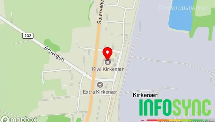 kart over Grue lensmannskontor Politikammer i Kirkenær