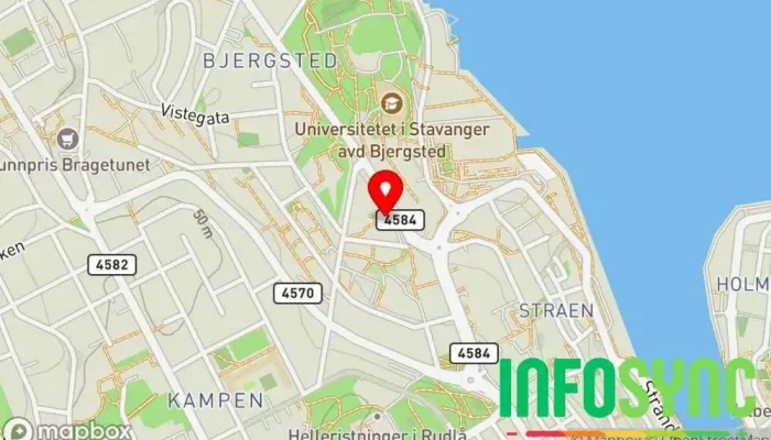 kart over GründerAcademy Ideell organisasjon i Stavanger